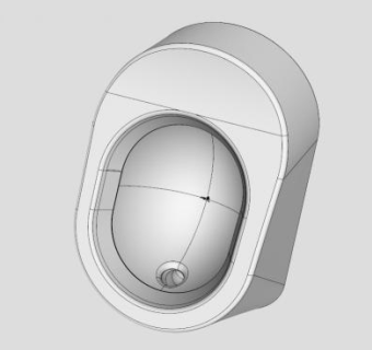 陶瓷小便斗SU模型下载_sketchup草图大师SKP模型