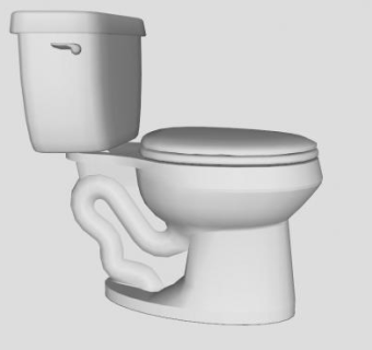 浴室马桶SU模型下载_sketchup草图大师SKP模型