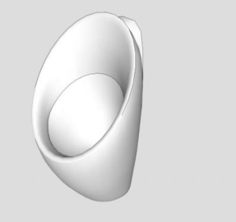 站立式便池SU模型下载_sketchup草图大师SKP模型