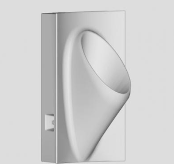 无水小便器SU模型下载_sketchup草图大师SKP模型