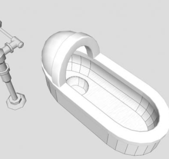 日式家用便斗SU模型下载_sketchup草图大师SKP模型