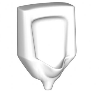 挂墙式小便器SU模型下载_sketchup草图大师SKP模型