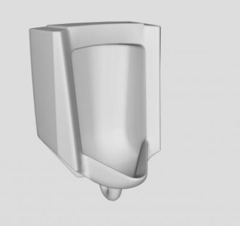墙挂式小便斗SU模型下载_sketchup草图大师SKP模型
