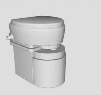 现代堆肥厕所SU模型下载_sketchup草图大师SKP模型