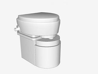 现代堆肥厕所SU模型下载_sketchup草图大师SKP模型
