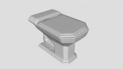 家用浴室马桶SU模型下载_sketchup草图大师SKP模型