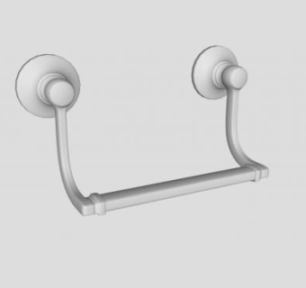 壁挂毛巾架SU模型下载_sketchup草图大师SKP模型