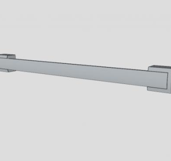 单杆毛巾架SU模型下载_sketchup草图大师SKP模型