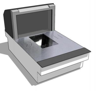 超市收银员条形码扫描器SU模型下载_sketchup草图大师SKP模型