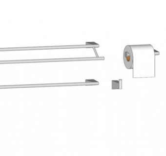 浴室五金用具SU模型下载_sketchup草图大师SKP模型