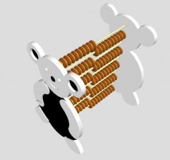 珠算SU模型下载_sketchup草图大师SKP模型