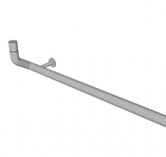 壁挂式毛巾杆SU模型下载_sketchup草图大师SKP模型