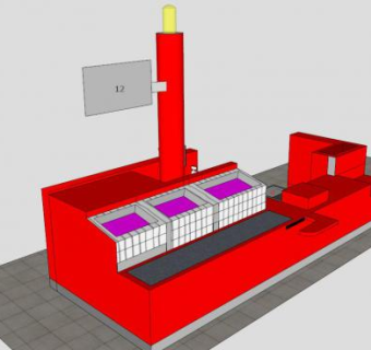 目标收银机设备SU模型下载_sketchup草图大师SKP模型