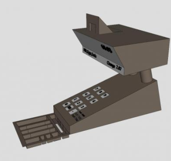 商店现金出纳机设备SU模型下载_sketchup草图大师SKP模型