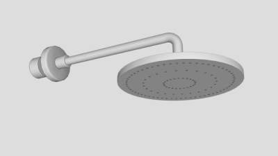 热水器淋浴喷头SU模型下载_sketchup草图大师SKP模型