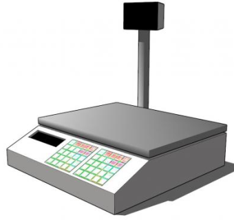 销售点比例尺设备SU模型下载_sketchup草图大师SKP模型