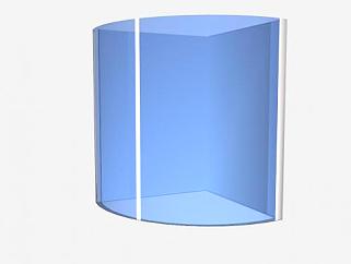 弧扇形玻璃淋浴房SU模型下载_sketchup草图大师SKP模型