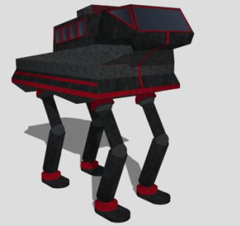 外星人无袖长衫沃克SU模型下载_sketchup草图大师SKP模型