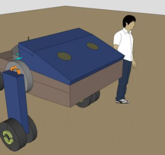两次旅行机器人SU模型下载_sketchup草图大师SKP模型