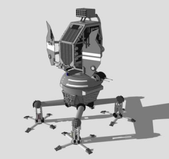 四腿运输设备SU模型下载_sketchup草图大师SKP模型