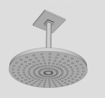 洒水莲蓬头SU模型下载_sketchup草图大师SKP模型