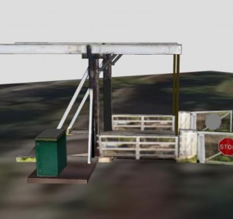 电梯桥闸道SU模型下载_sketchup草图大师SKP模型