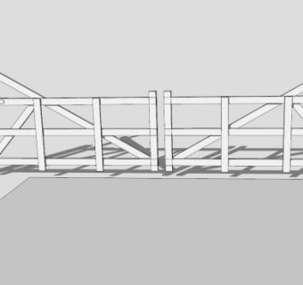 农场门车行SU模型下载_sketchup草图大师SKP模型