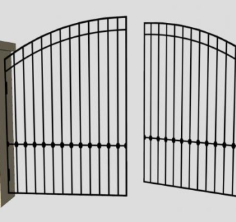 房地产门户闸道SU模型下载_sketchup草图大师SKP模型