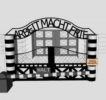 奥斯维辛盖特SU模型下载_sketchup草图大师SKP模型