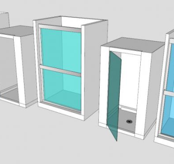 多款室内淋浴房SU模型下载_sketchup草图大师SKP模型