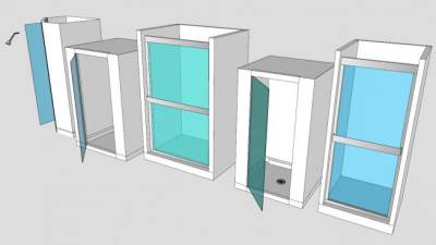 多款室内淋浴房SU模型下载_sketchup草图大师SKP模型
