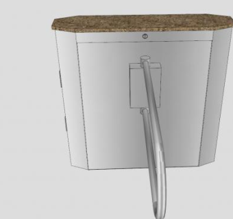 摆动门障碍旋转门SU模型下载_sketchup草图大师SKP模型