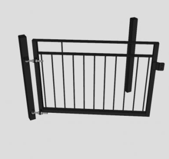 单叶门五金门SU模型下载_sketchup草图大师SKP模型