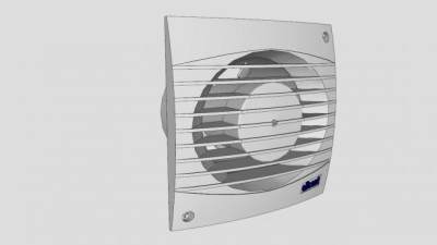 球迷排气扇SU模型下载_sketchup草图大师SKP模型