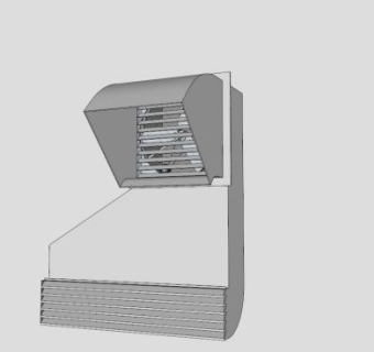 带风扇排气管道SU模型下载_sketchup草图大师SKP模型