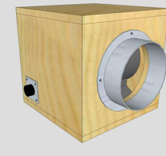 隔音排气扇设备SU模型下载_sketchup草图大师SKP模型