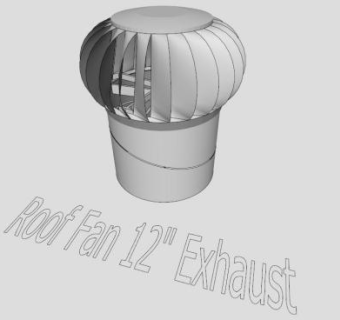 屋顶排气风扇SU模型下载_sketchup草图大师SKP模型