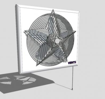排风扇内部SU模型下载_sketchup草图大师SKP模型