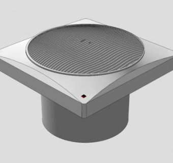 白色设备排气风扇SU模型下载_sketchup草图大师SKP模型