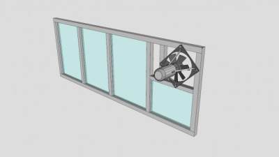 通气抽风设备SU模型下载_sketchup草图大师SKP模型