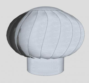 屋顶排风机设备SU模型下载_sketchup草图大师SKP模型