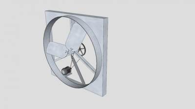 抽风驱动风机SU模型下载_sketchup草图大师SKP模型