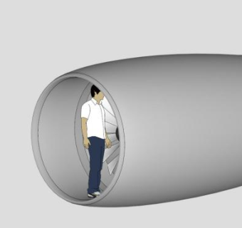 泛型涡扇设备SU模型下载_sketchup草图大师SKP模型