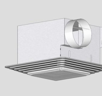 浴室风扇排气扇SU模型下载_sketchup草图大师SKP模型