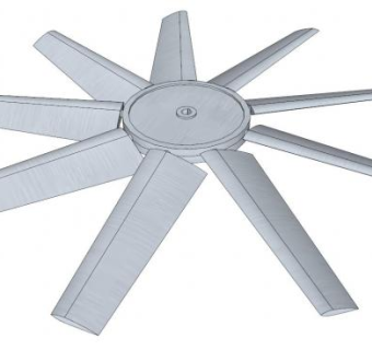 叶轮风扇SU模型下载_sketchup草图大师SKP模型