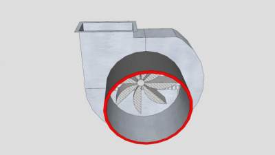 工业抽风机SU模型下载_sketchup草图大师SKP模型