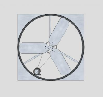 驱动抽风机SU模型下载_sketchup草图大师SKP模型