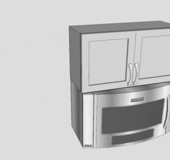 通风微波风扇SU模型下载_sketchup草图大师SKP模型