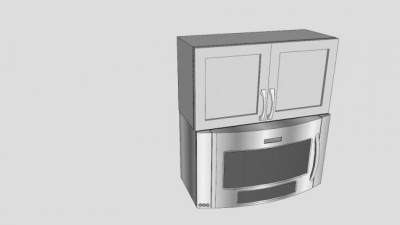 通风微波风扇SU模型下载_sketchup草图大师SKP模型