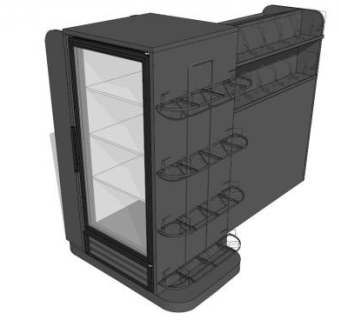 收银机结帐结束SU模型下载_sketchup草图大师SKP模型